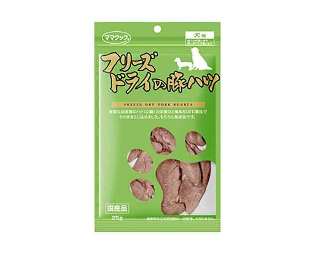 ママクック フリーズドライの豚ハツ 25g