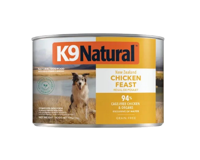 K9 Natural チキン・フィースト プレミアム缶 170g – Dog Life Support K9 Natural チキン・フィースト プレミアム缶 170g – Dog Life Support