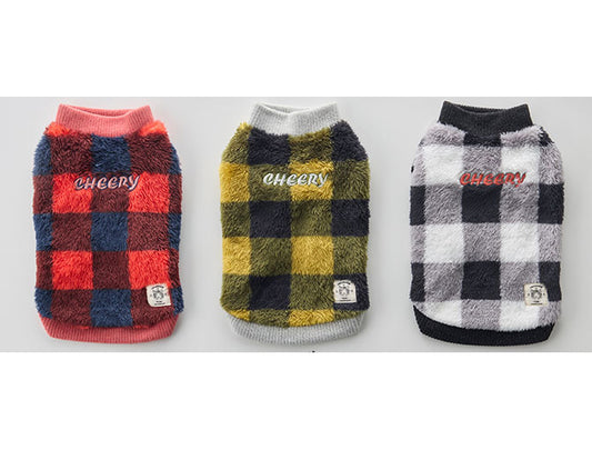 ふわふわタンク(チェック柄)