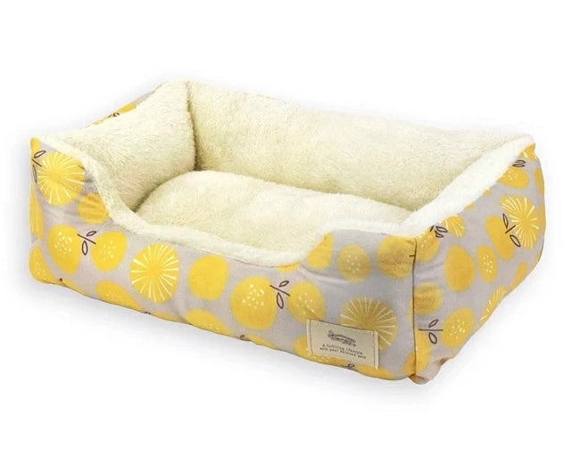 フラワープリントスクエアベッド